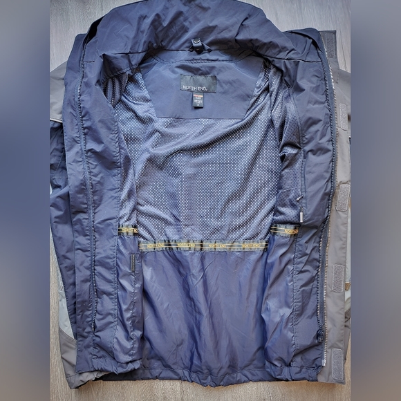 Men's North End 3 in 1 warm logik blue and grey coat size L - Picture 14 of 15